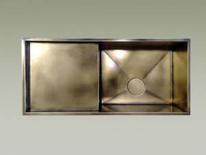 lavello cucina ottone brunito